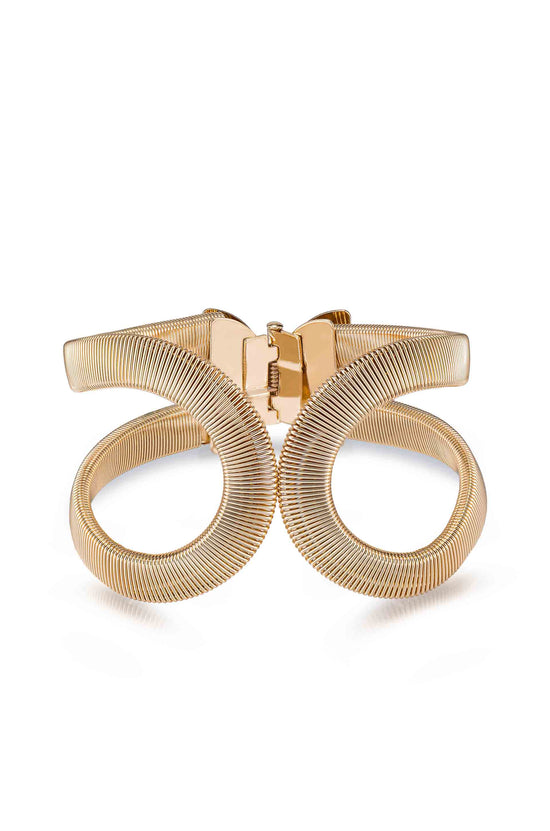 Abstract Flex 18k Gold Plated Cuff